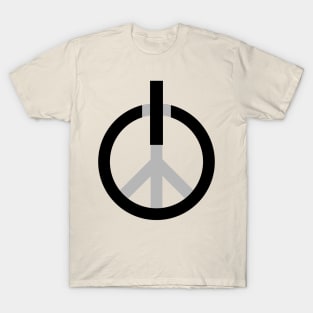 Peace power, press ON T-Shirt